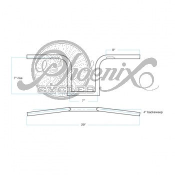 Biltwell Frisco Style Handlebar Harley Chopper Bobber Custom Sportster 